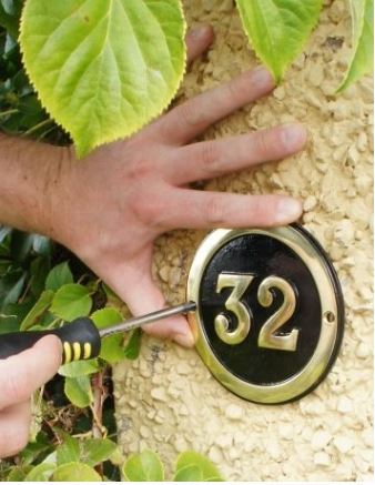 Round brass black - round, house