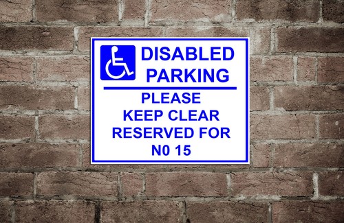 Personalised metal disabled - personalised,