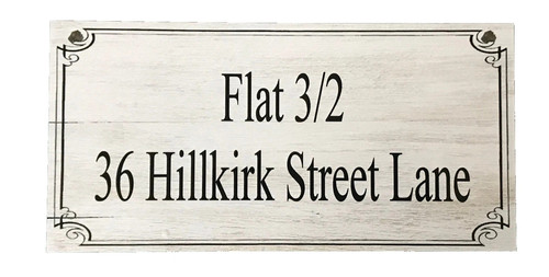 Personalised flat house number - flat,