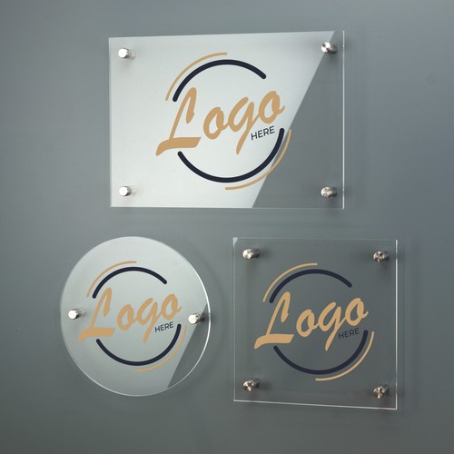 Acrylic business plaque house - business,