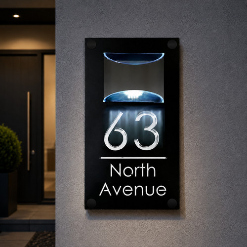 Laser house number - number, plaques