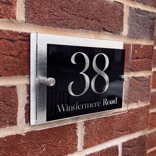 House number plaques - house,