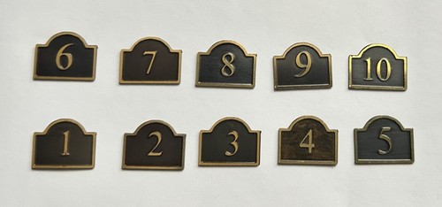 House number plaques - number,