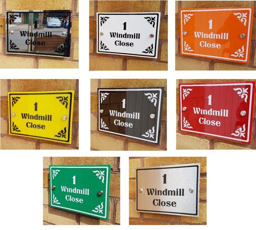 House number business - house,