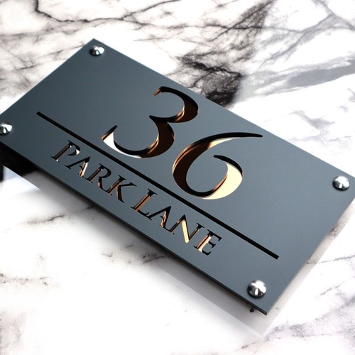 240mm 140mm house sign - 240mm, x