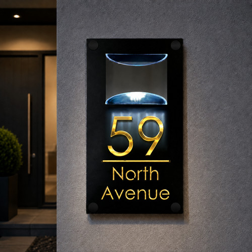 Laser house number - number, plaques
