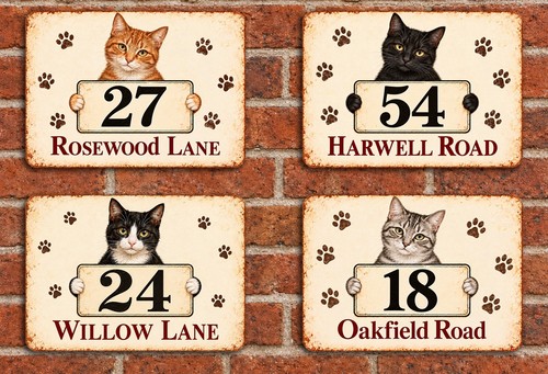 Personalised house number sign - personalised,