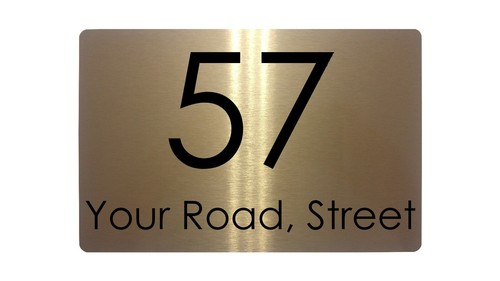 Personalised address number - personalised,