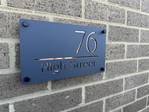Personalised house number - personalised,