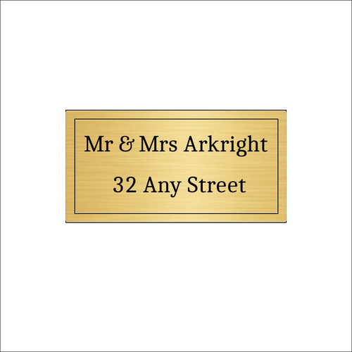 House name aluminium - house, plate