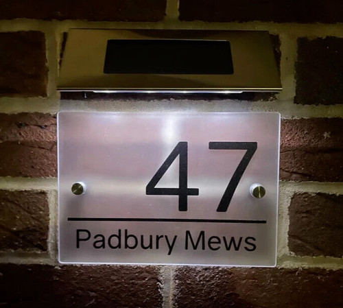Solar light door sign - solar,