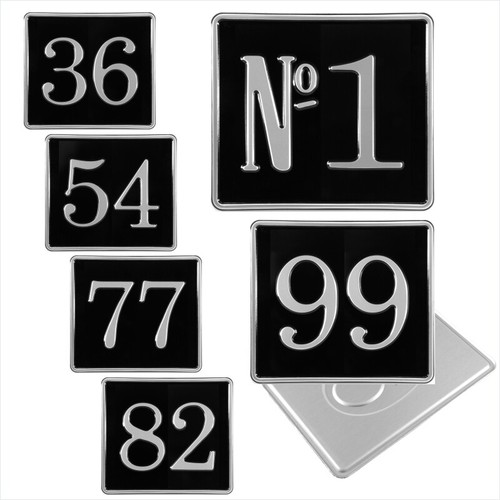 8x7 black silver pressed - black, &