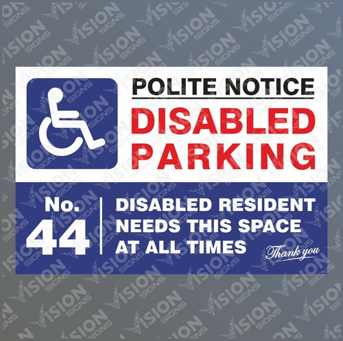 Disabled parking sign - parking,