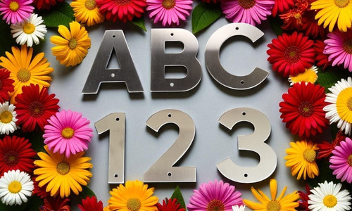 House door numbers 2mm - house/door,