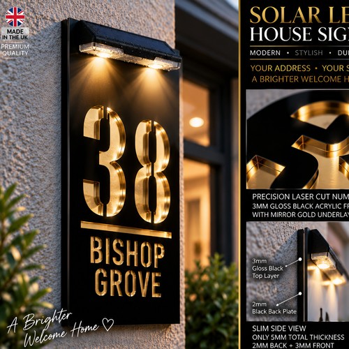 Personalised solar led house - personalised,