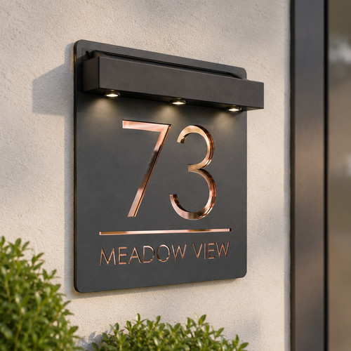 Laser house number plaques - laser,