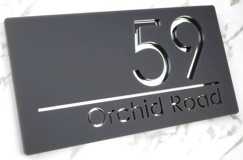 Door sign house numbers - door,