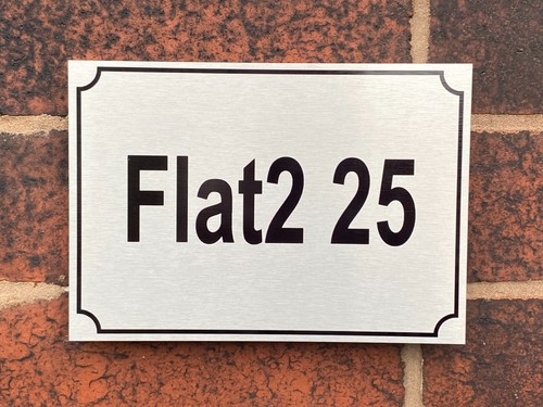 Custom flat address - address, sign