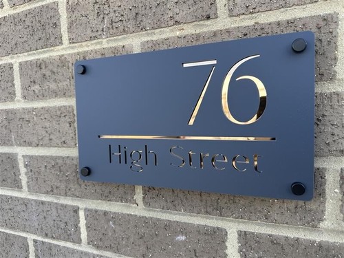 House number plaques - house,
