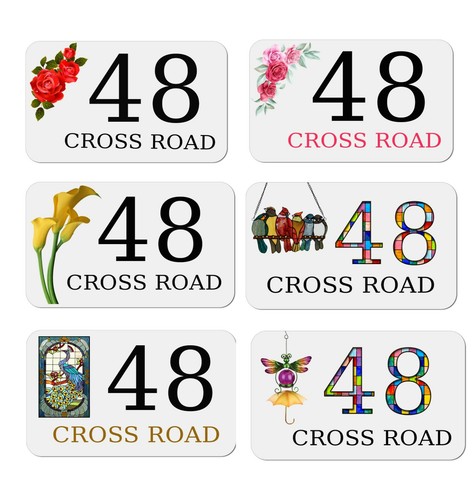 Personalised metal door sign - metal,