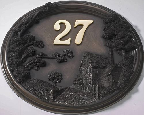 Cottage house sign - /, plaque