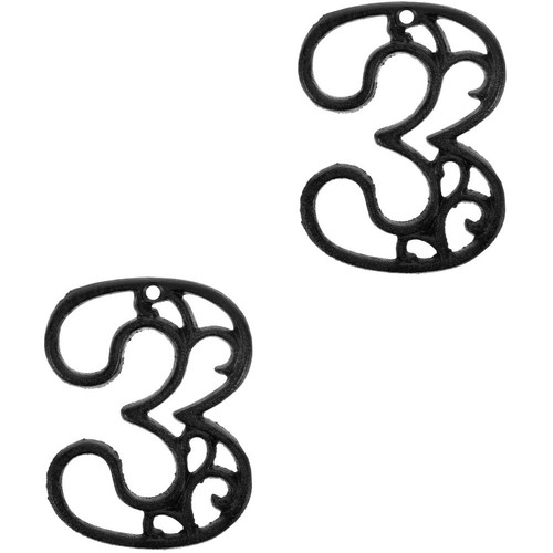 2pcs black iron house - iron,