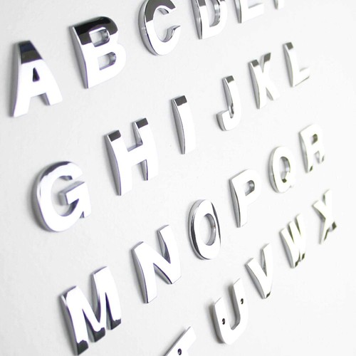 House numbers stickers - a-z,