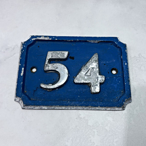 Metal house number - metal,