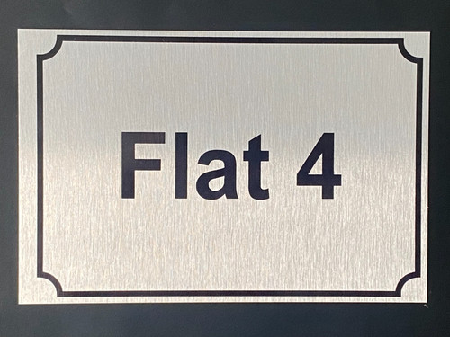 Custom house plaque flat - house,