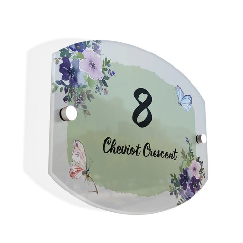 Floral butterflies traditional - floral,