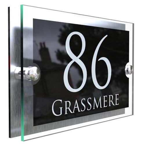 Contemporary house sign - house,