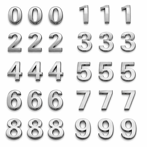Self adhesive door numbers - adhesive,