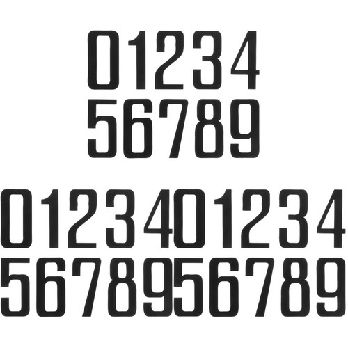 Black metal house number - house, signs