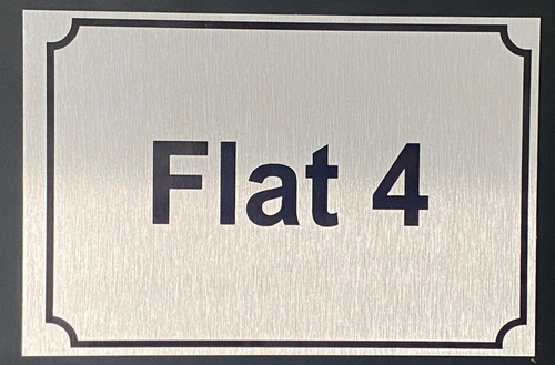 Personalised house flat number - flat,