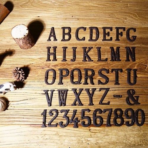 Iron address number house - iron,